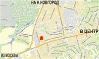 Схема расположения дома на карте города